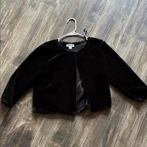 Calvin Klein Collection Kids Black Velvet Jacket